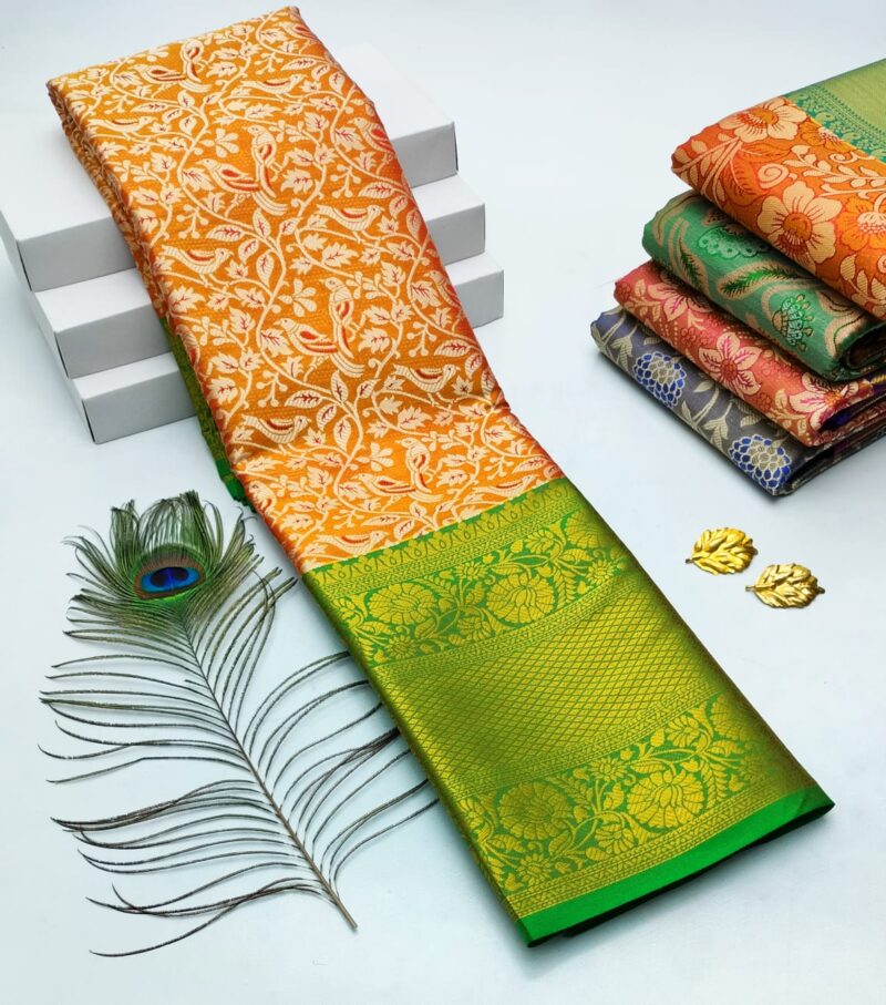 H. Tissue Fancy Silk Sarees Premium Quality