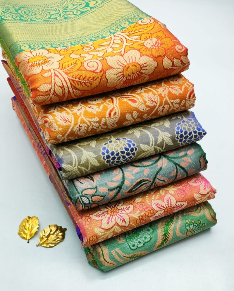 H. Tissue Fancy Silk Sarees Premium Quality