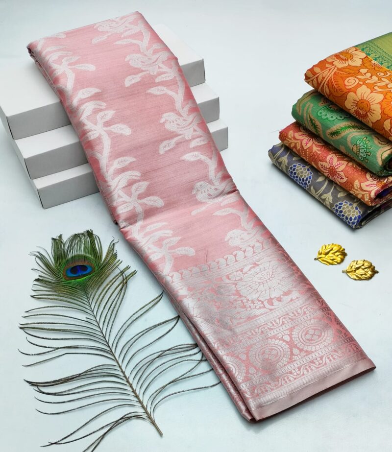 H. Tissue Fancy Silk Sarees Premium Quality