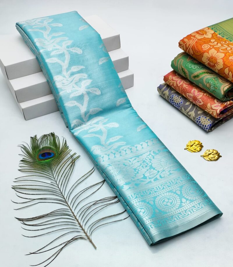 H. Tissue Fancy Silk Sarees Premium Quality
