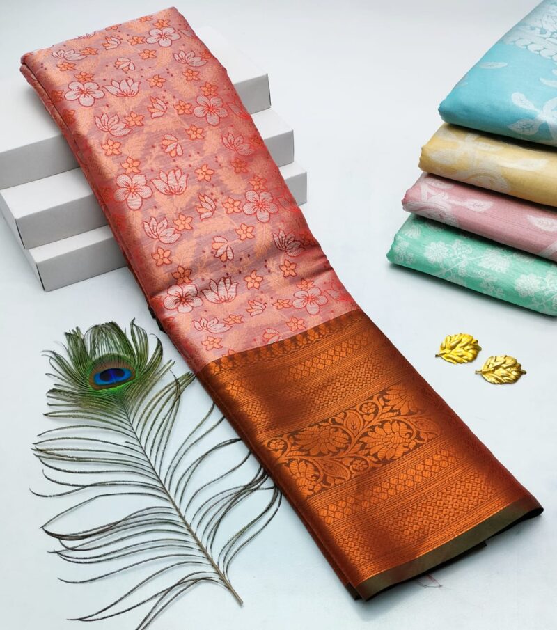 H. Tissue Fancy Silk Sarees Premium Quality