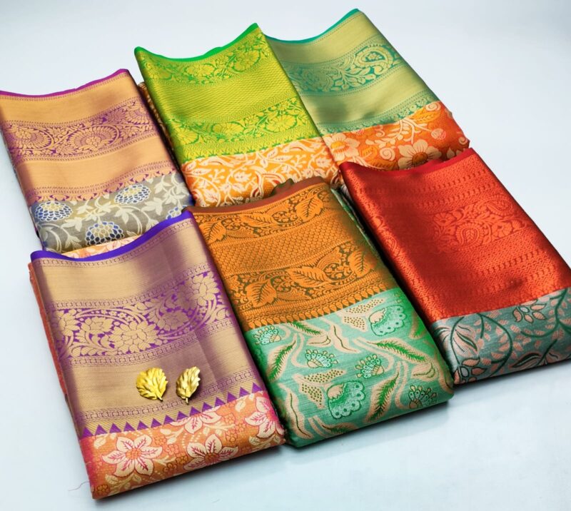 H. Tissue Fancy Silk Sarees Premium Quality