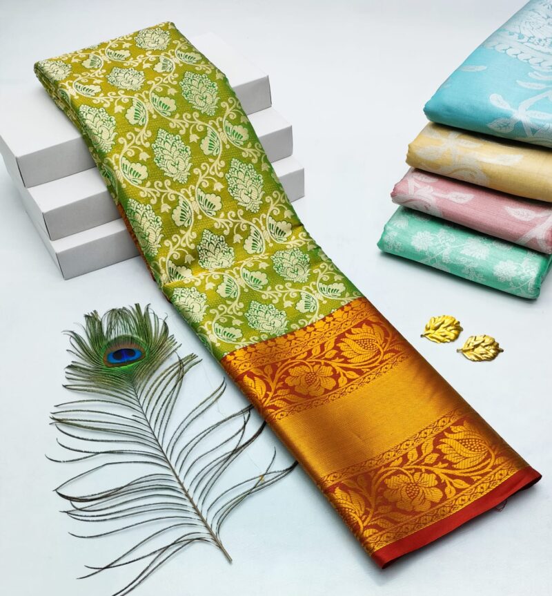 H. Tissue Fancy Silk Sarees Premium Quality