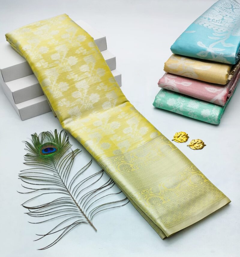 H. Tissue Fancy Silk Sarees Premium Quality