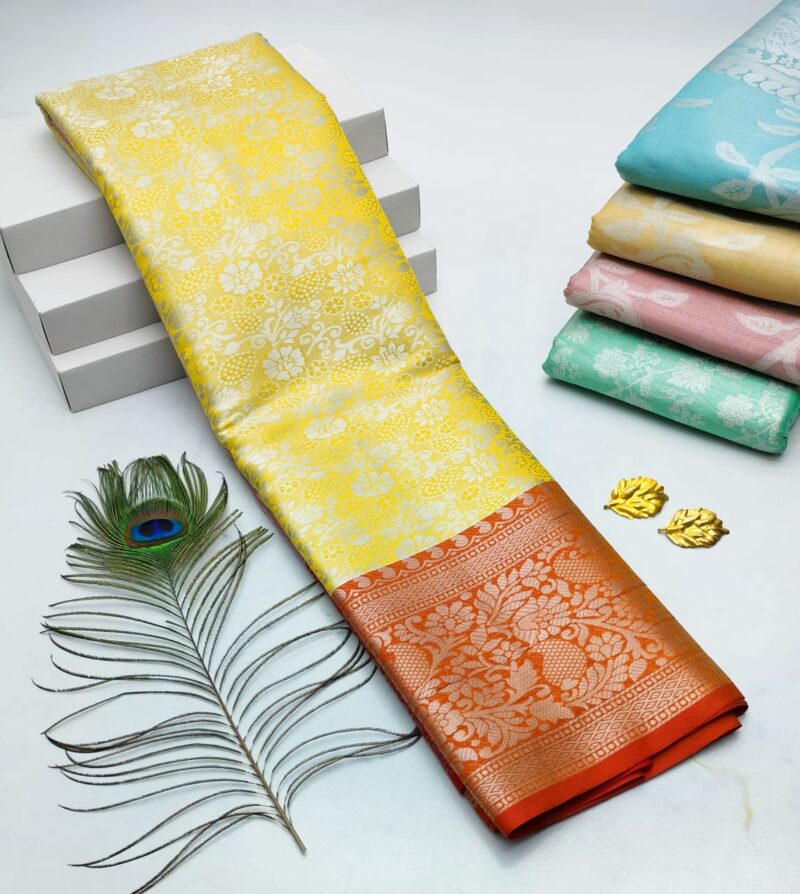 H. Tissue Fancy Silk Sarees Premium Quality