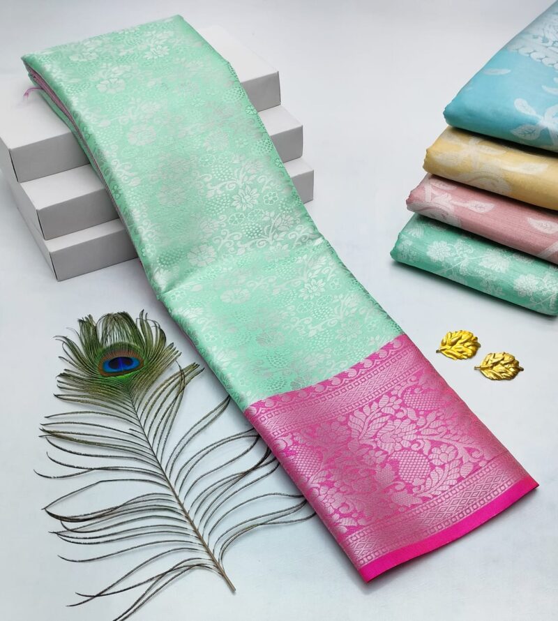 H. Tissue Fancy Silk Sarees Premium Quality