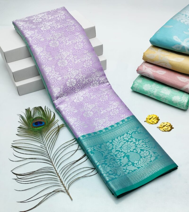 H. Tissue Fancy Silk Sarees Premium Quality