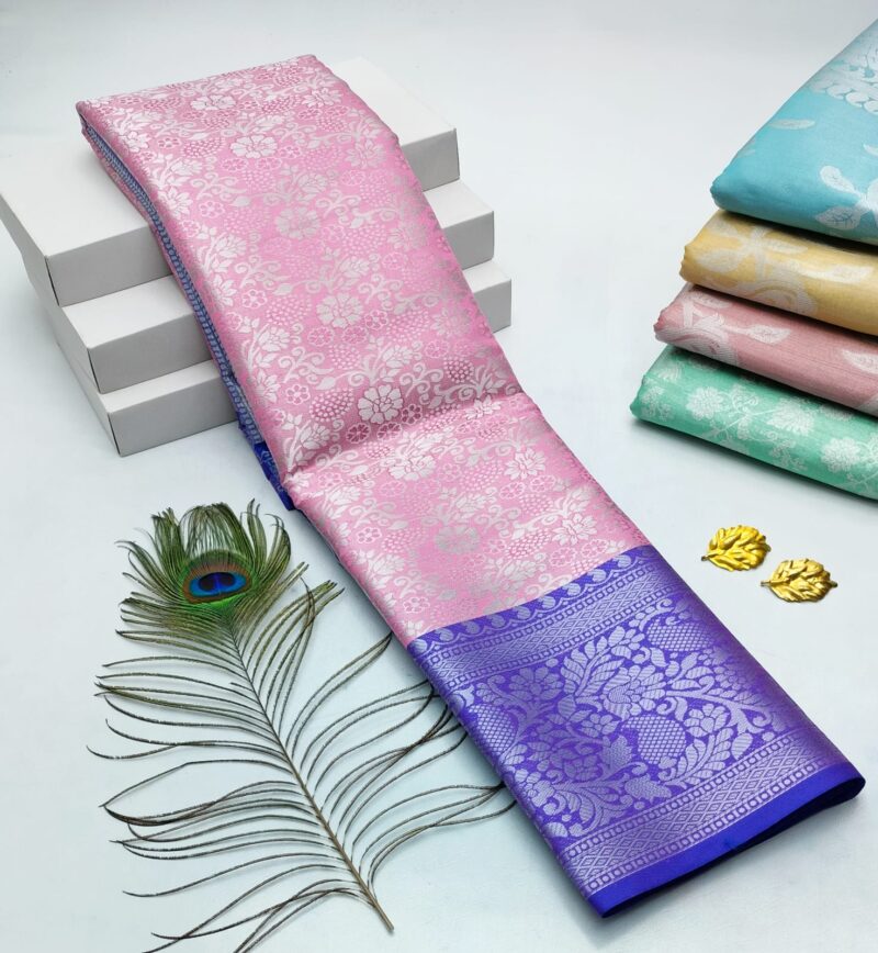 H. Tissue Fancy Silk Sarees Premium Quality